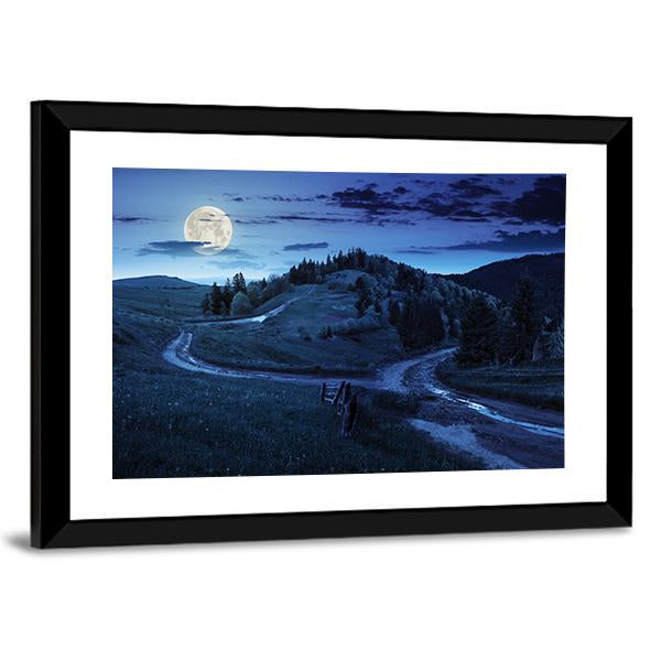 Trees Of Forest In Mountains Canvas Wall Art-3 Horizontal-Gallery Wrap-25" x 16"-Tiaracle