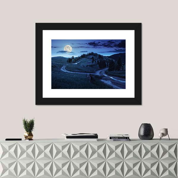 Trees Of Forest In Mountains Canvas Wall Art-3 Horizontal-Gallery Wrap-25" x 16"-Tiaracle