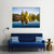 Trees Reflection In The Lake Canvas Wall Art-1 Piece-Gallery Wrap-48" x 32"-Tiaracle