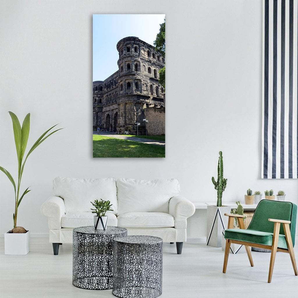 Trier Historic Center In Germany Vertical Canvas Wall Art-1 Vertical-Gallery Wrap-12" x 24"-Tiaracle