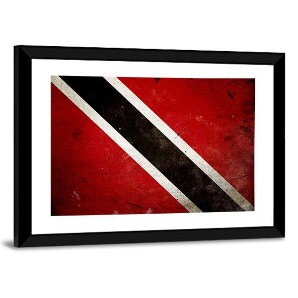 Trinidad & Tobago Flag Canvas Wall Art-5 Horizontal-Gallery Wrap-22" x 12"-Tiaracle