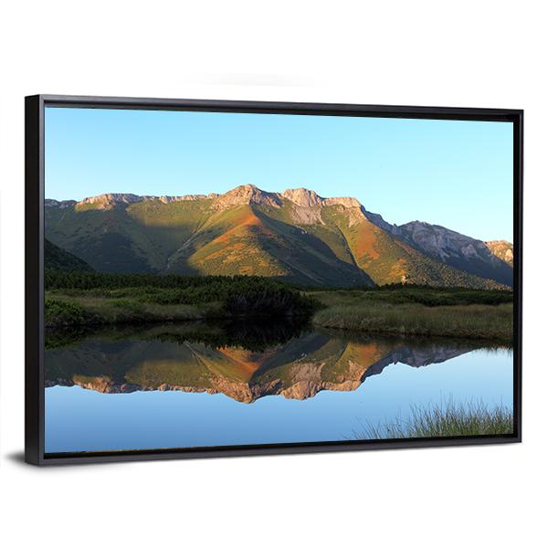 Trojrohe Lake Canvas Wall Art-3 Horizontal-Gallery Wrap-25" x 16"-Tiaracle