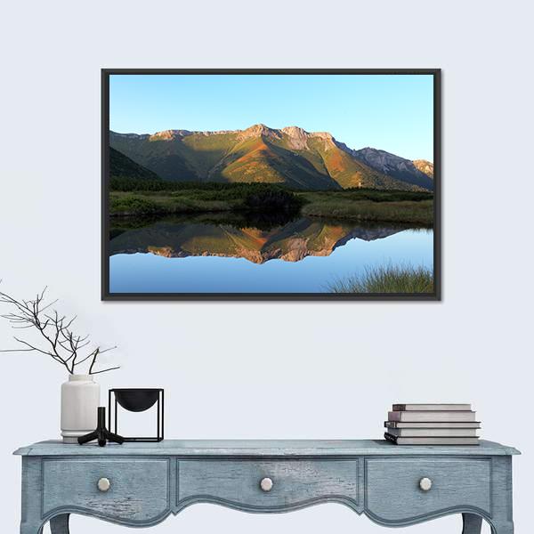 Trojrohe Lake Canvas Wall Art-3 Horizontal-Gallery Wrap-25" x 16"-Tiaracle