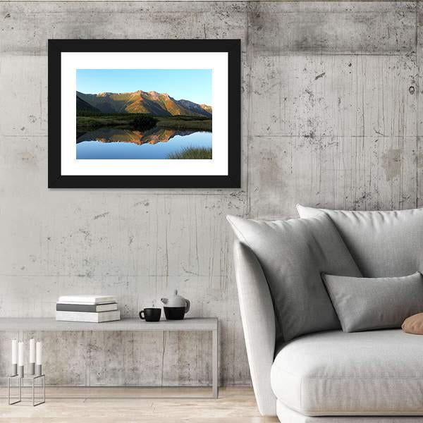 Trojrohe Lake Canvas Wall Art-3 Horizontal-Gallery Wrap-25" x 16"-Tiaracle
