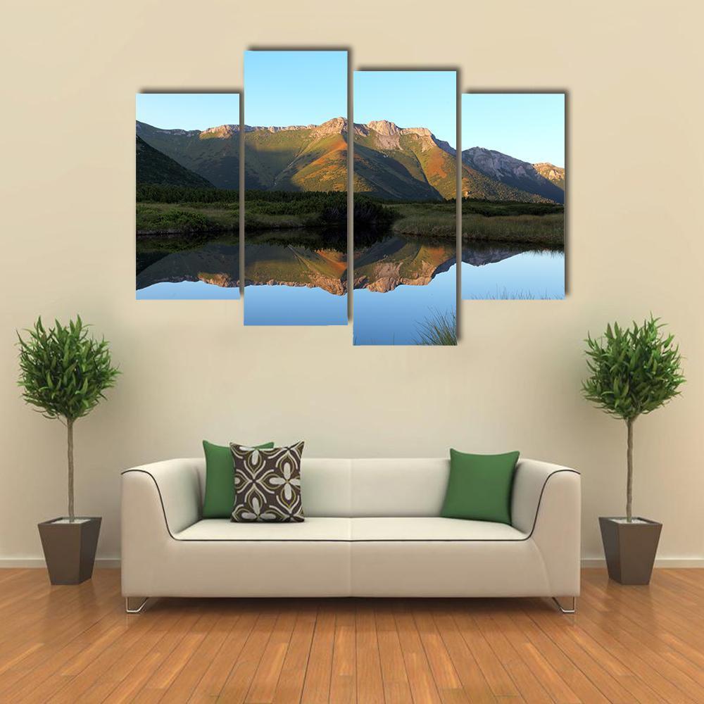 Trojrohe Lake Canvas Wall Art-4 Pop-Gallery Wrap-50" x 32"-Tiaracle