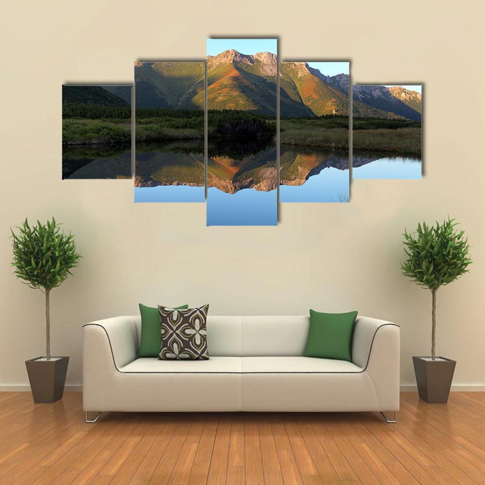 Trojrohe Lake Canvas Wall Art-5 Star-Gallery Wrap-62" x 32"-Tiaracle