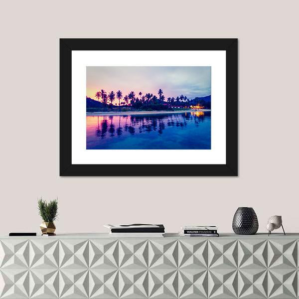 Tropical Beach And Sea In Thailand Canvas Wall Art-3 Horizontal-Gallery Wrap-25" x 16"-Tiaracle