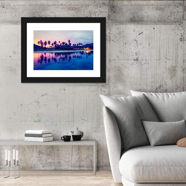 Tropical Beach And Sea In Thailand Canvas Wall Art-3 Horizontal-Gallery Wrap-25" x 16"-Tiaracle