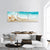 Tropical Beach & Splashing Waves Panoramic Canvas Wall Art-1 Piece-36" x 12"-Tiaracle