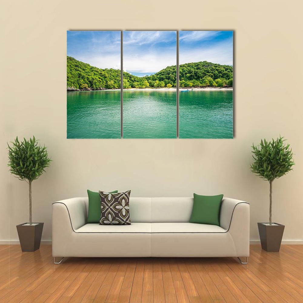 Ang Thong National Marine Park Canvas Wall Art-3 Horizontal-Gallery Wrap-37" x 24"-Tiaracle