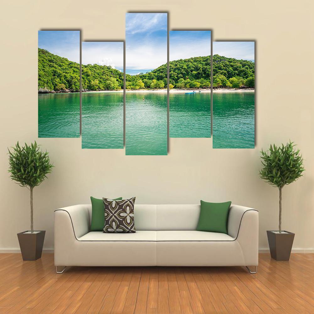 Ang Thong National Marine Park Canvas Wall Art-5 Pop-Gallery Wrap-47" x 32"-Tiaracle