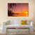 Tropical Beach Sea At Sunrise Time Canvas Wall Art-5 Pop-Gallery Wrap-47" x 32"-Tiaracle