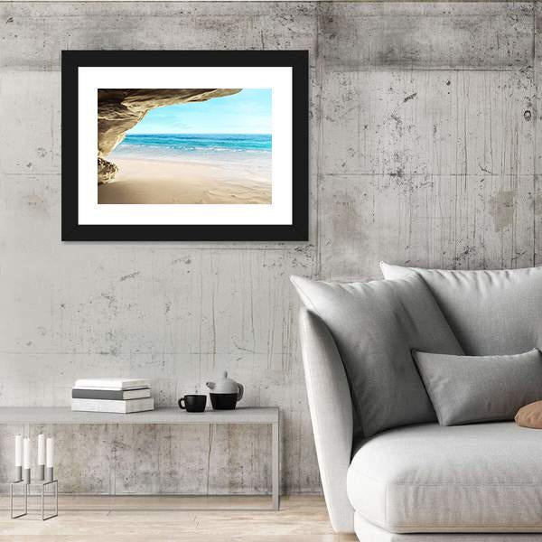 Tropical Cave Canvas Wall Art-3 Horizontal-Gallery Wrap-25" x 16"-Tiaracle