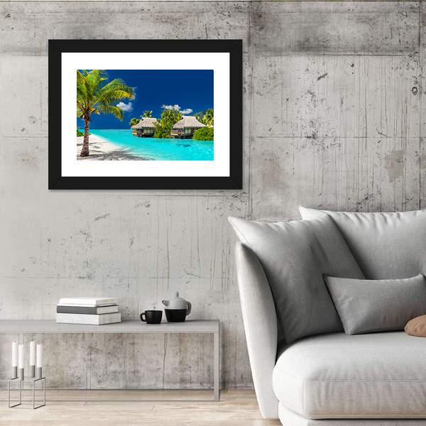 Tropical Island Of Bora Bora Panoramic Canvas Wall Art-1 Piece-36" x 12"-Tiaracle