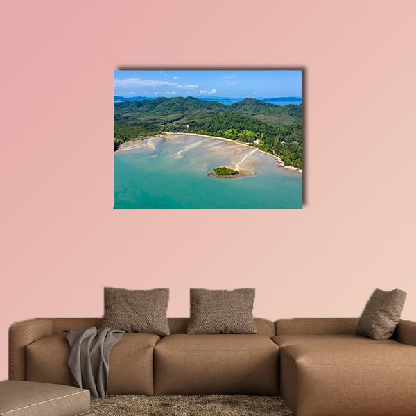 Tropical Island Of Koh Yao Noi In Thailand Canvas Wall Art-1 Piece-Gallery Wrap-48" x 32"-Tiaracle