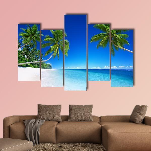 Tropical Paradise Canvas Wall Art-5 Pop-Gallery Wrap-47" x 32"-Tiaracle