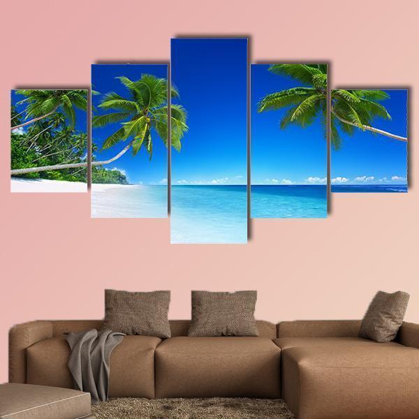Tropical Paradise Canvas Wall Art-5 Star-Gallery Wrap-62" x 32"-Tiaracle