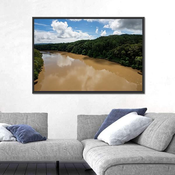 Tropical Rain Forest Of Kuranda Canvas Wall Art-1 Piece-Floating Frame-24" x 16"-Tiaracle