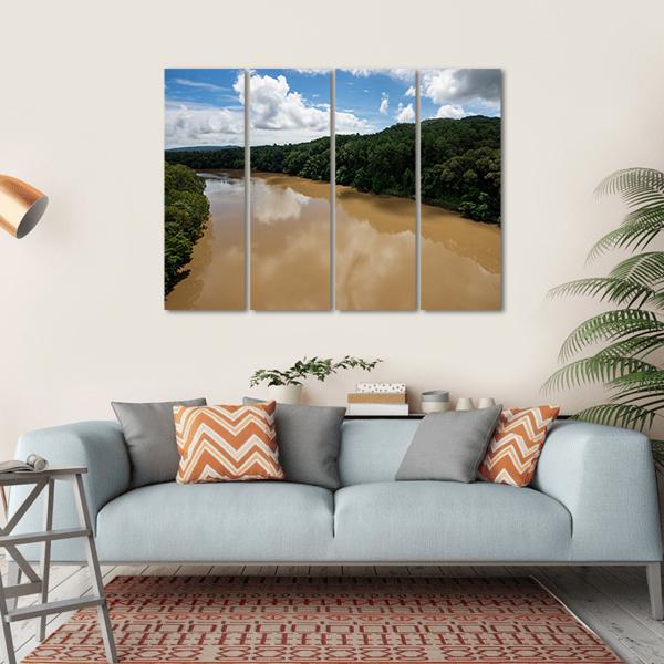 Tropical Rain Forest Of Kuranda Canvas Wall Art-4 Horizontal-Gallery Wrap-34" x 24"-Tiaracle