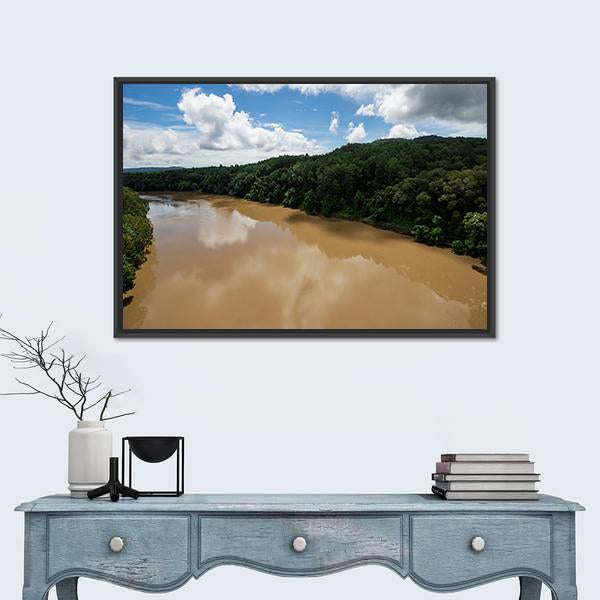 Tropical Rain Forest Of Kuranda Canvas Wall Art-3 Horizontal-Gallery Wrap-25" x 16"-Tiaracle