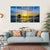 Tropical Sunset View Of Pier Of Caribbean Beach Canvas Wall Art-5 Horizontal-Gallery Wrap-22" x 12"-Tiaracle