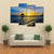 Tropical Sunset View Of Pier Of Caribbean Beach Canvas Wall Art-4 Pop-Gallery Wrap-50" x 32"-Tiaracle