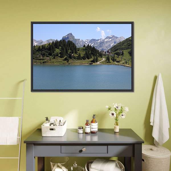 Trubsee Lake Canvas Wall Art-1 Piece-Floating Frame-24" x 16"-Tiaracle