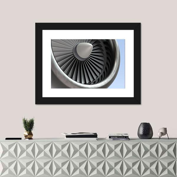 Turbine Blades Of Airplane Canvas Wall Art-3 Horizontal-Gallery Wrap-25" x 16"-Tiaracle