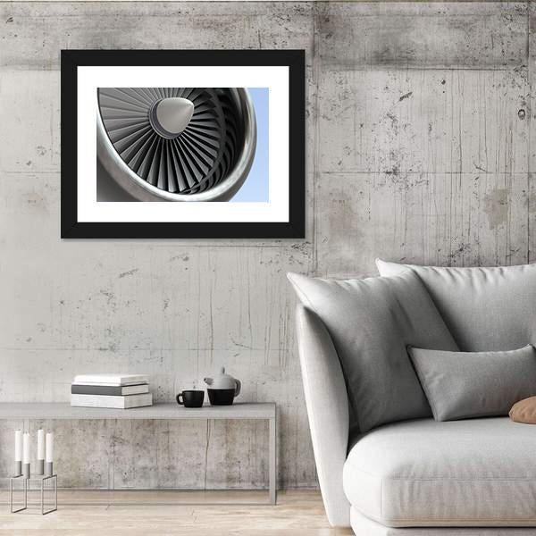 Turbine Blades Of Airplane Canvas Wall Art-3 Horizontal-Gallery Wrap-25" x 16"-Tiaracle