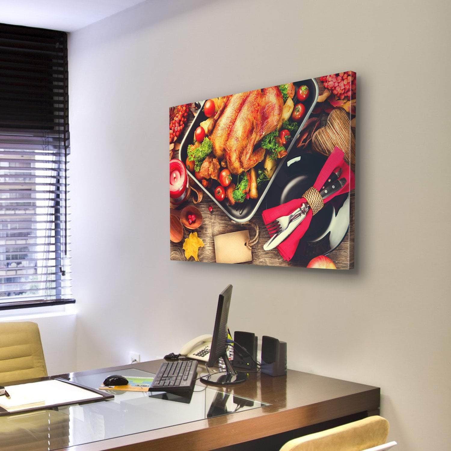 Turkish Dinner Table Canvas Wall Art-4 Pop-Gallery Wrap-50" x 32"-Tiaracle