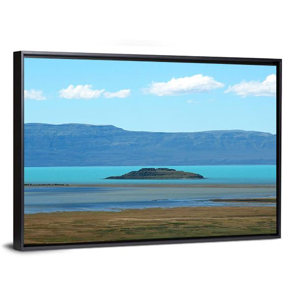 Turquoise Blue Lake In Argentino Canvas Wall Art-3 Horizontal-Gallery Wrap-25" x 16"-Tiaracle