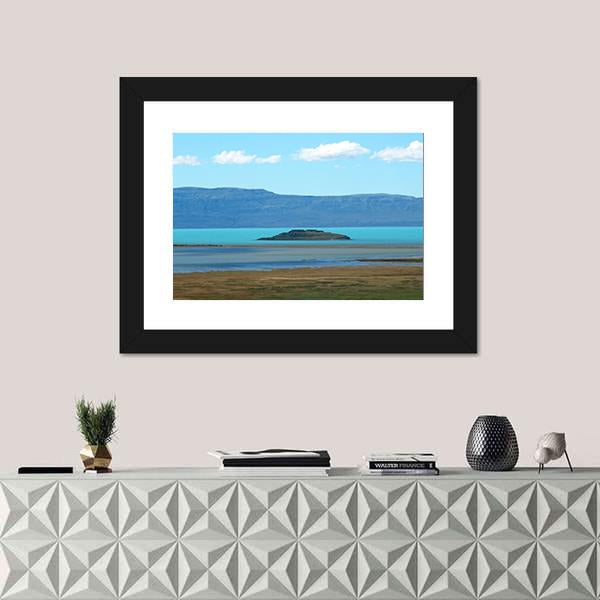 Turquoise Blue Lake In Argentino Canvas Wall Art-3 Horizontal-Gallery Wrap-25" x 16"-Tiaracle