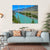 Turquoise Katun River In Russia Canvas Wall Art-4 Horizontal-Gallery Wrap-34" x 24"-Tiaracle