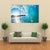 Turquoise Ocean Wave Canvas Wall Art-3 Horizontal-Gallery Wrap-37" x 24"-Tiaracle