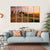 Tuscan Sunrise Landscape Canvas Wall Art-5 Horizontal-Gallery Wrap-22" x 12"-Tiaracle