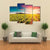 Tuscan vineyards At Sunset Canvas Wall Art-4 Pop-Gallery Wrap-50" x 32"-Tiaracle