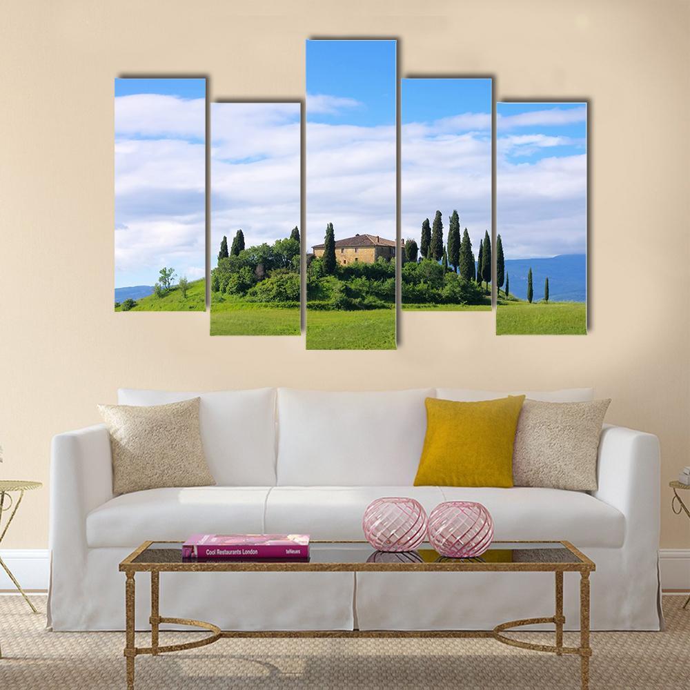 Tuscany House 02 Canvas Wall Art-5 Pop-Gallery Wrap-47" x 32"-Tiaracle