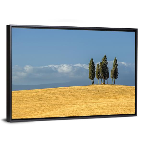 Tuscany Landscape Italy Canvas Wall Art-3 Horizontal-Gallery Wrap-25" x 16"-Tiaracle