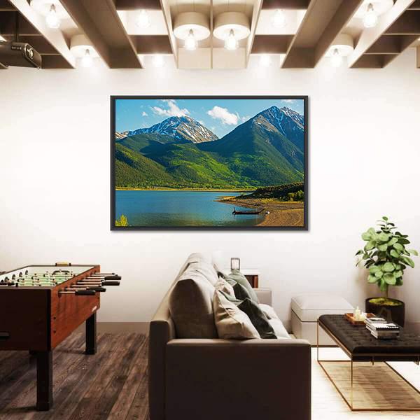 Twin Lakes Canvas Wall Art-5 Horizontal-Gallery Wrap-22" x 12"-Tiaracle