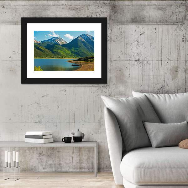 Twin Lakes Canvas Wall Art-5 Horizontal-Gallery Wrap-22" x 12"-Tiaracle
