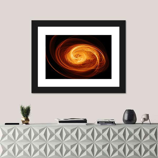 Twisted Quasar Black Hole Canvas Wall Art-5 Horizontal-Gallery Wrap-22" x 12"-Tiaracle