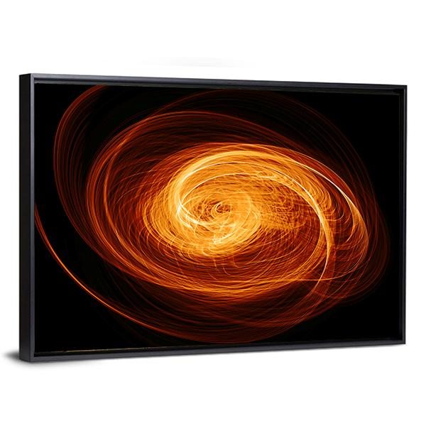 Twisted Quasar Black Hole Canvas Wall Art-5 Horizontal-Gallery Wrap-22" x 12"-Tiaracle