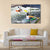 Two Active Kayakers Canvas Wall Art-3 Horizontal-Gallery Wrap-37" x 24"-Tiaracle