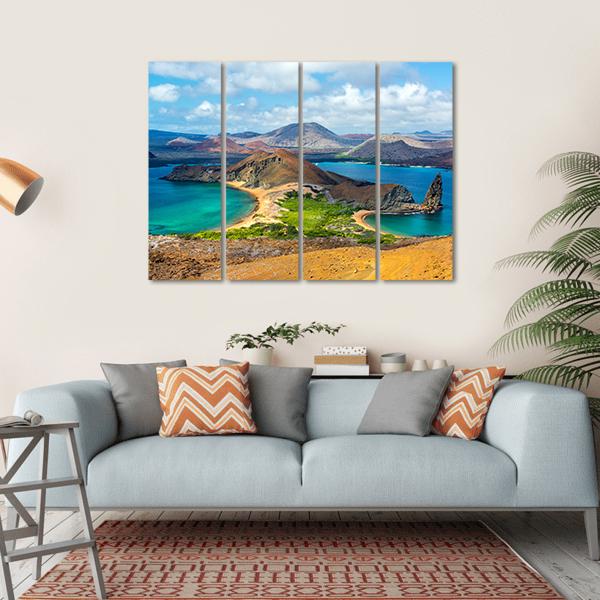 Bartolome Island Ecuador Canvas Wall Art-4 Horizontal-Gallery Wrap-34" x 24"-Tiaracle