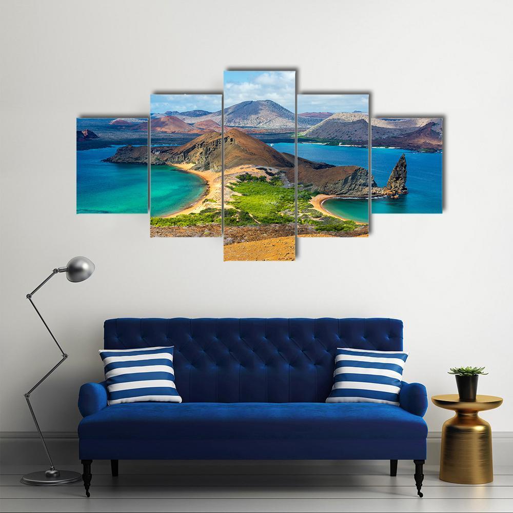 Bartolome Island Ecuador Canvas Wall Art-4 Pop-Gallery Wrap-50" x 32"-Tiaracle