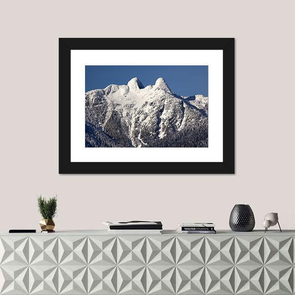Two Lions Snow Mountains Canvas Wall Art-3 Horizontal-Gallery Wrap-25" x 16"-Tiaracle