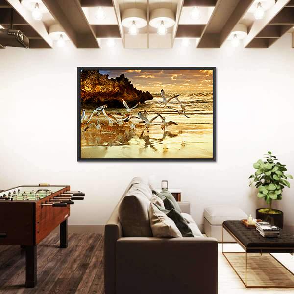 Two Rocks Perth Western Australia Canvas Wall Art-5 Horizontal-Gallery Wrap-22" x 12"-Tiaracle