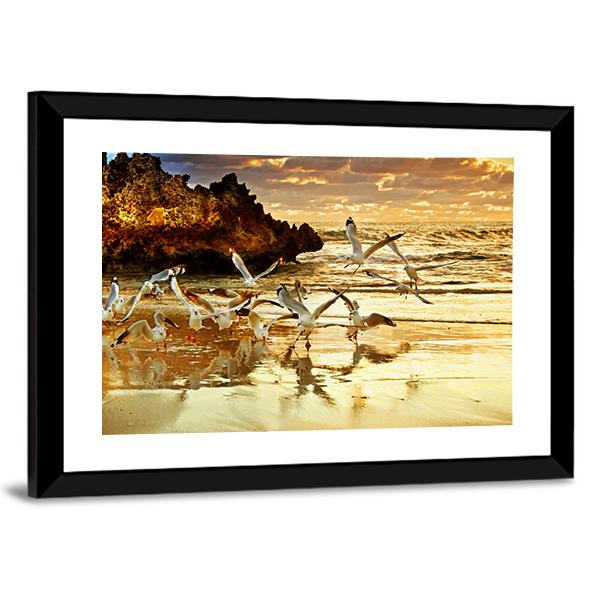 Two Rocks Perth Western Australia Canvas Wall Art-5 Horizontal-Gallery Wrap-22" x 12"-Tiaracle