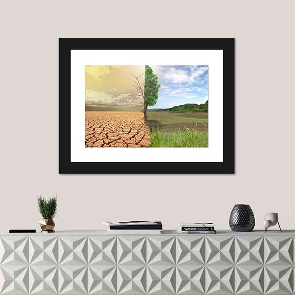 Two Season Concept Canvas Wall Art-3 Horizontal-Gallery Wrap-25" x 16"-Tiaracle