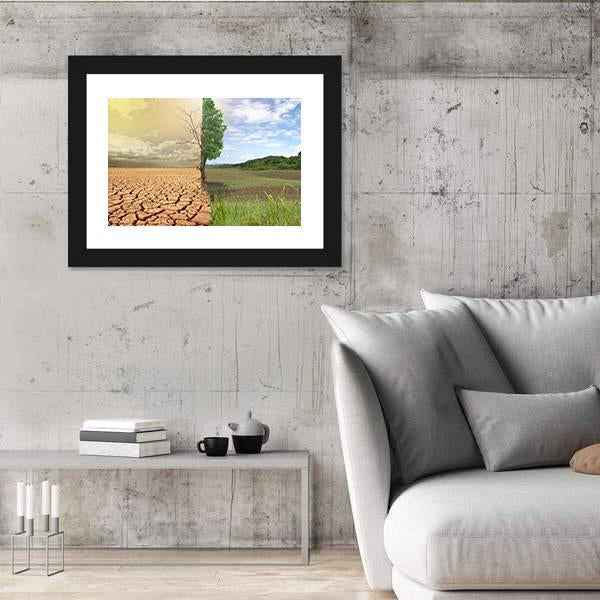 Two Season Concept Canvas Wall Art-3 Horizontal-Gallery Wrap-25" x 16"-Tiaracle